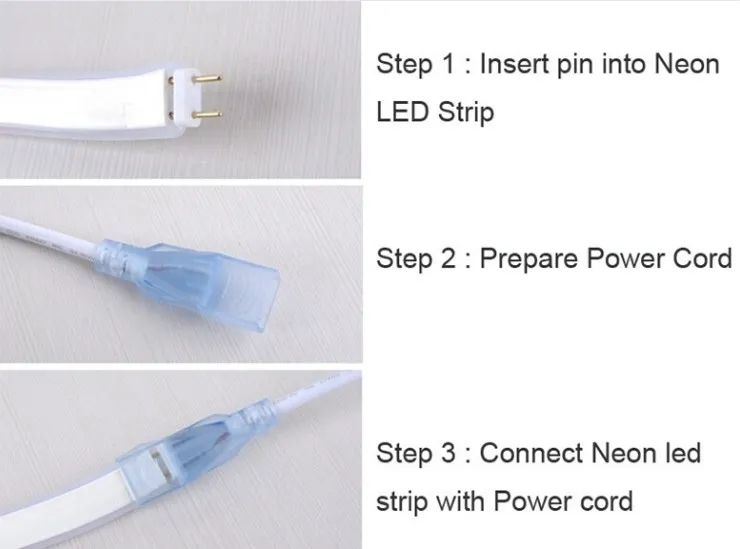 12V/24V LED Standard Neon Light Multicolor Single Side 180 Degree Waterproof