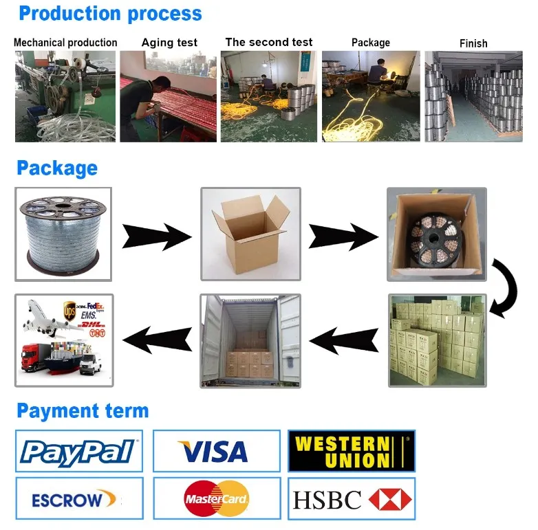 12V/24V LED Standard Neon Light Multicolor Single Side 180 Degree Waterproof