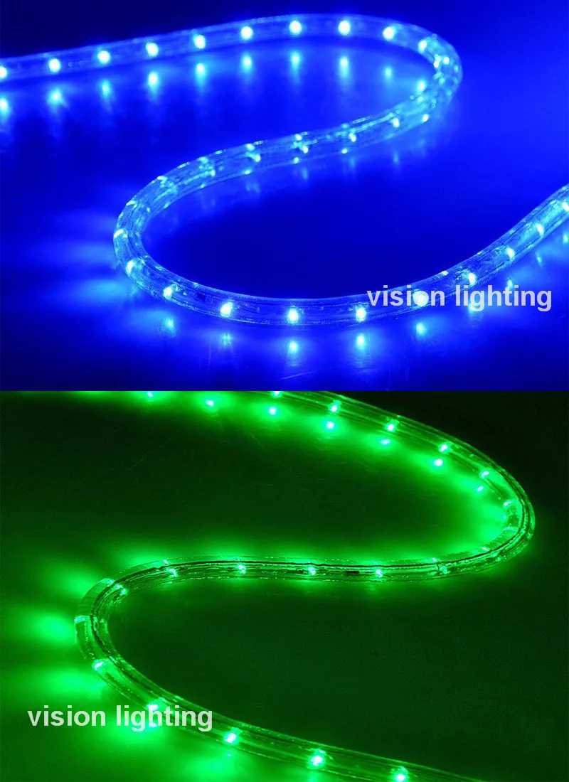 2 Wires Outdoor 24V Warmwhite LED Rope Light