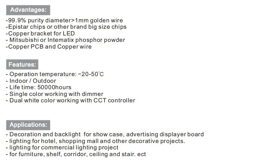 240LEDs/M 3mm PCB Width LED Strip Light