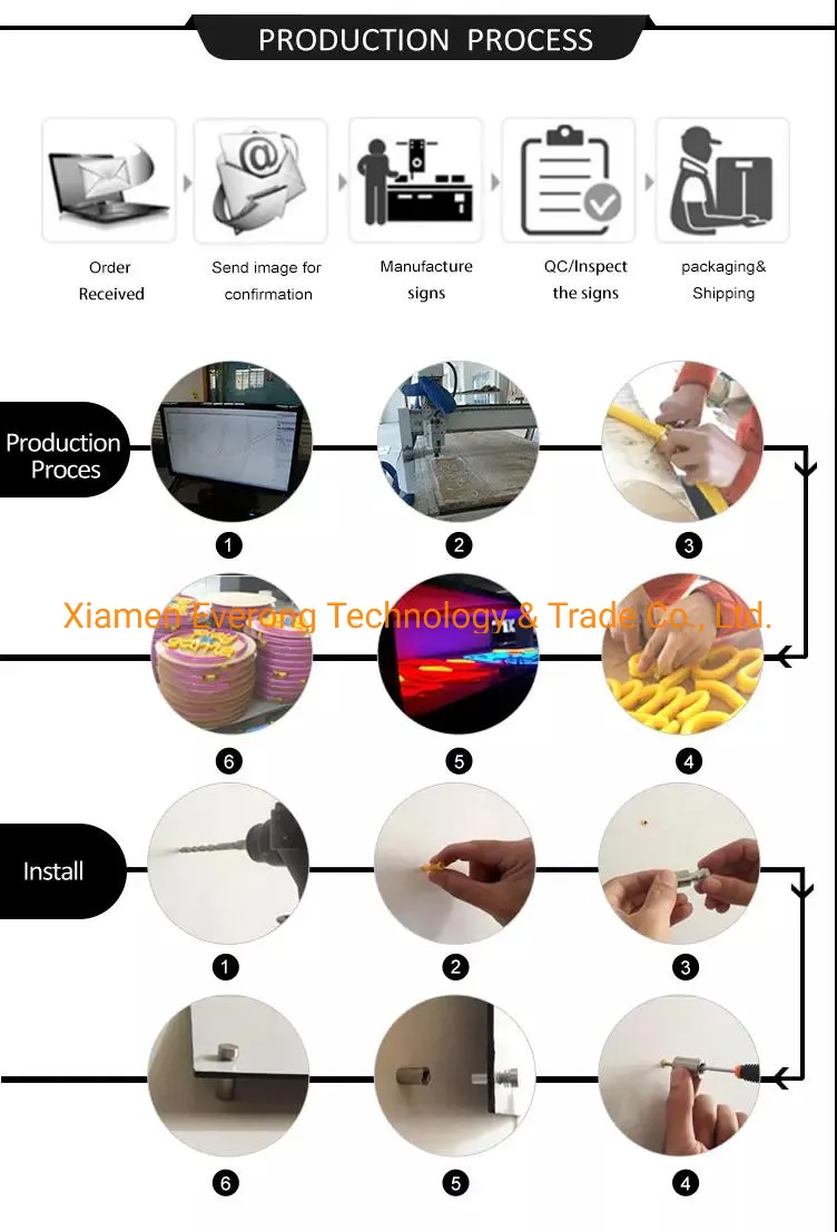 Acrylic LED Letters Decorative Custom Made LED Christmas Neon Sign with Dimmable APP RGBW Controlling
