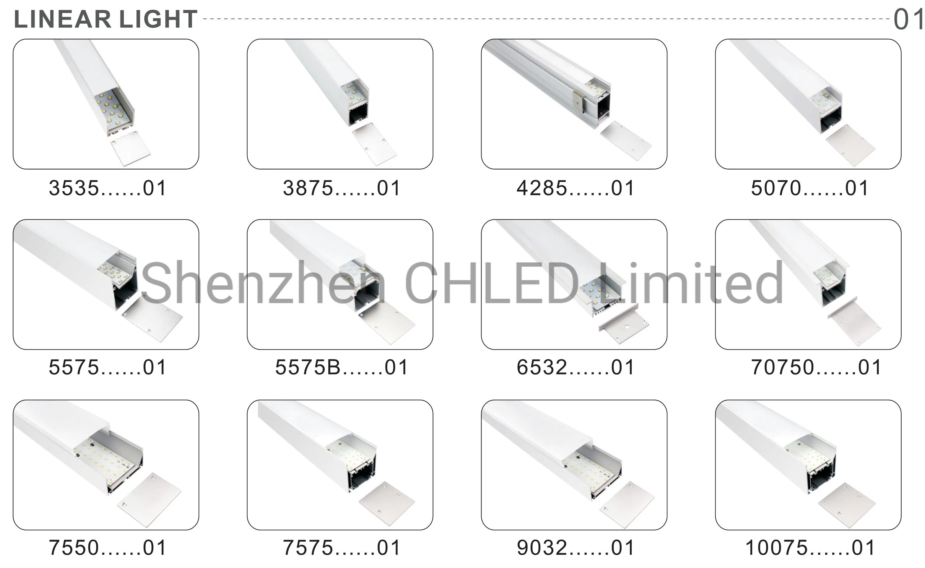 Aluminium Extrusion Profiles + SMD LED Strip Light = LED Linear Lighting Products