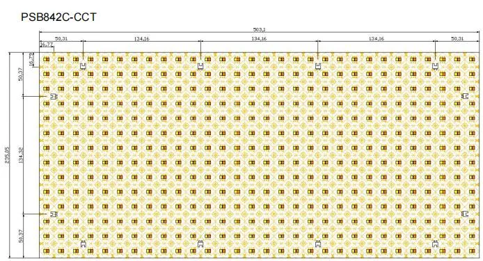 CCT Adjustable Color 24VDC 2700K+6500K Cw+Ww Flexible LED Lighting Sheet