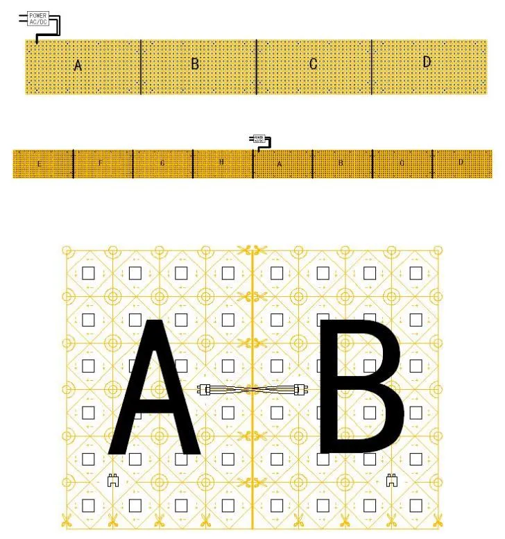 CCT Adjustable Color 24VDC 2700K+6500K Cw+Ww Flexible LED Lighting Sheet