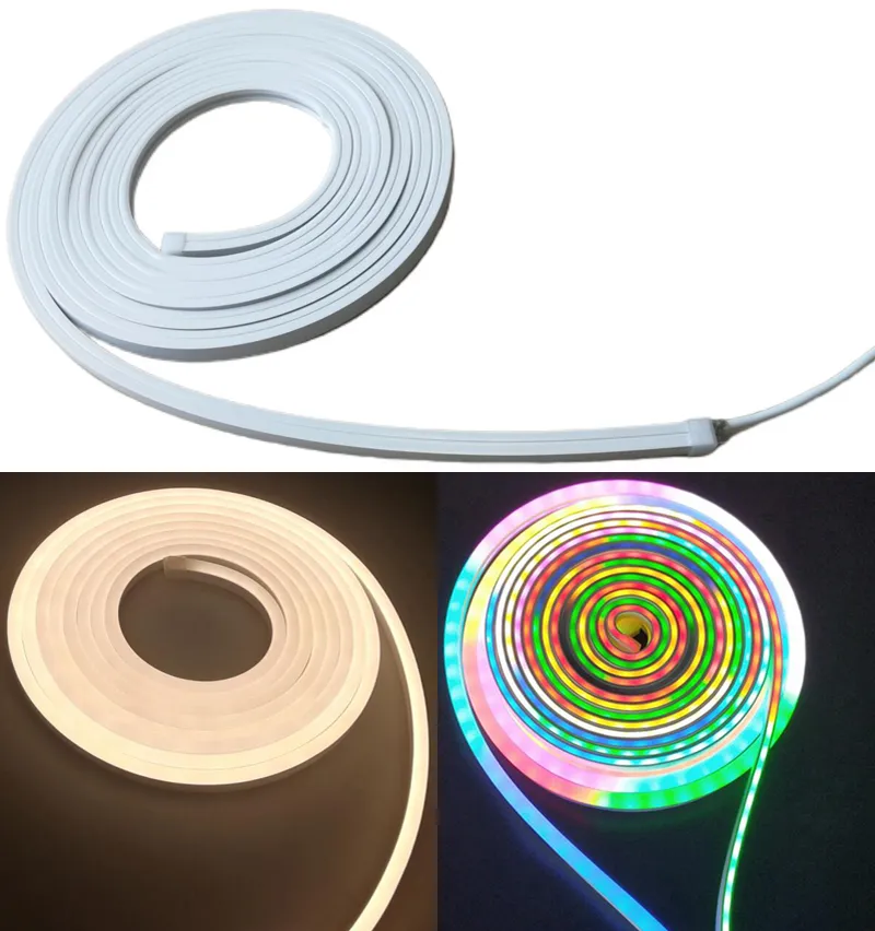 Ce IP67 DC12V RGB High Brightness Neon Rope Light 16*16mm