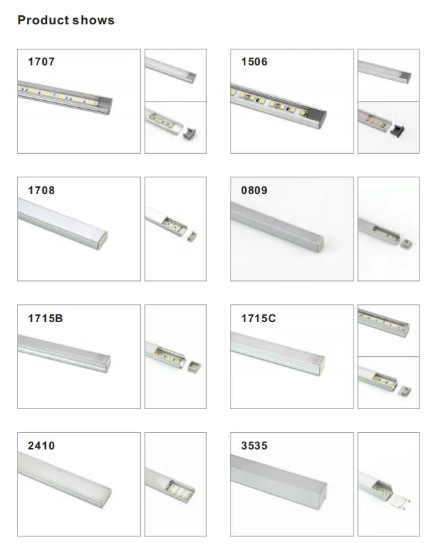 Custom LED Light 1m V Slot 1616 1919 Triangle Aluminum Profile Wardrobe Kitchen Cabinet Le Linear Light