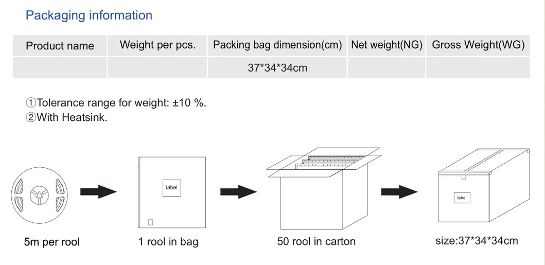 DC24V 10mm Width 60LEDs/M SMD3528 LED Flexible Tape Strip