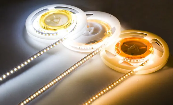 Dim to Warm CCT Adjustable LED Strip SMD2835 168LEDs/M Strip Light From 6500K to 1800K with Any Dimmer