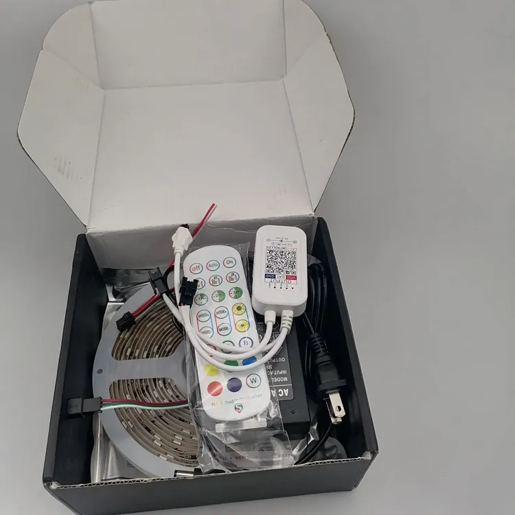 Dream Color Ws2811 Individually Addressable DC12V 2811 IC Diode Tape Bluetooth Controller+Adapter LED Light Strip