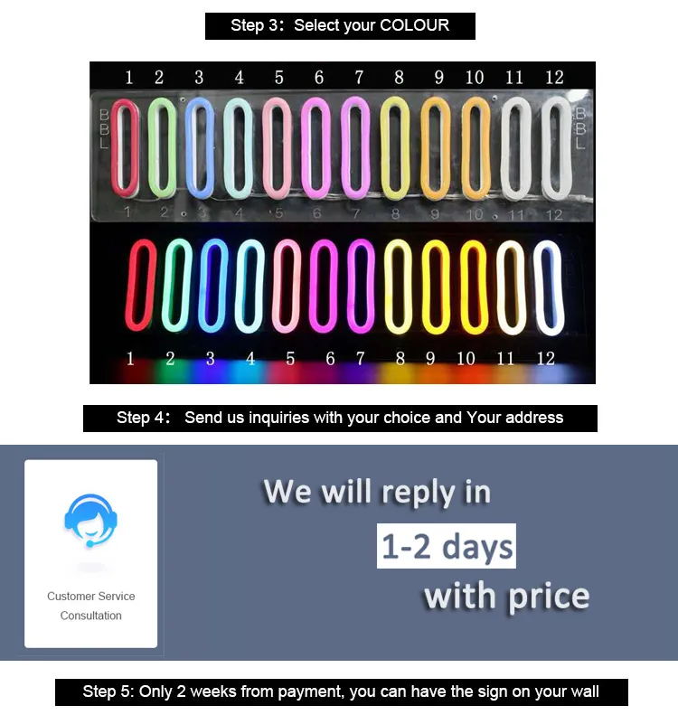 Drop Shipping Wall-Mounted Custom Heart Neon Sign Restaurant LED Letter Neon Sign Light