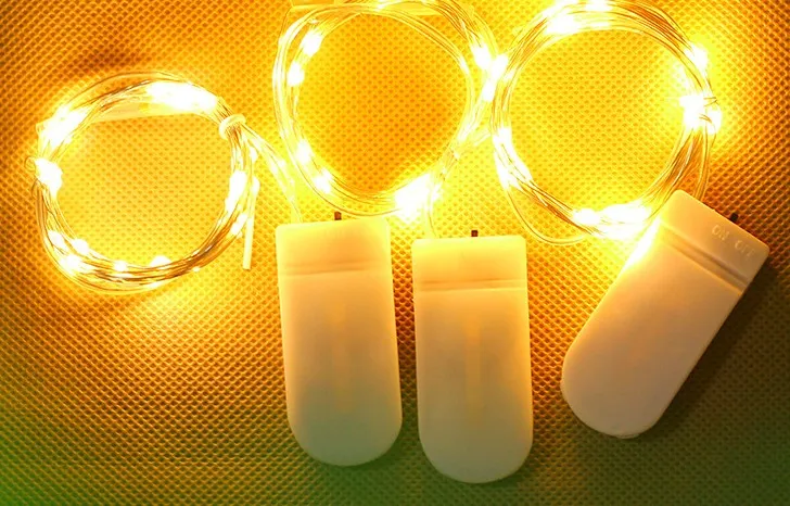 LED Light String Button Battery Decorative String Lights Flowers Cake Christmas Decoration Lights Star Lights