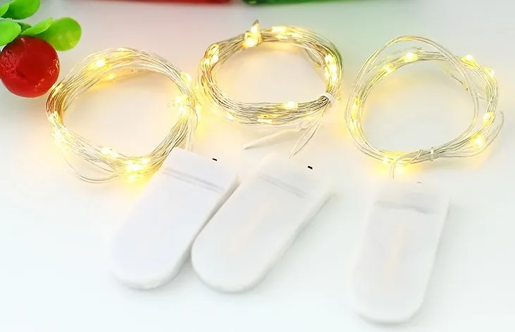 LED Light String Button Battery Decorative String Lights Flowers Cake Christmas Decoration Lights Star Lights