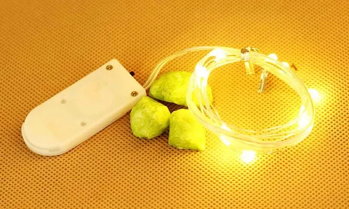 LED Light String Button Battery Decorative String Lights Flowers Cake Christmas Decoration Lights Star Lights