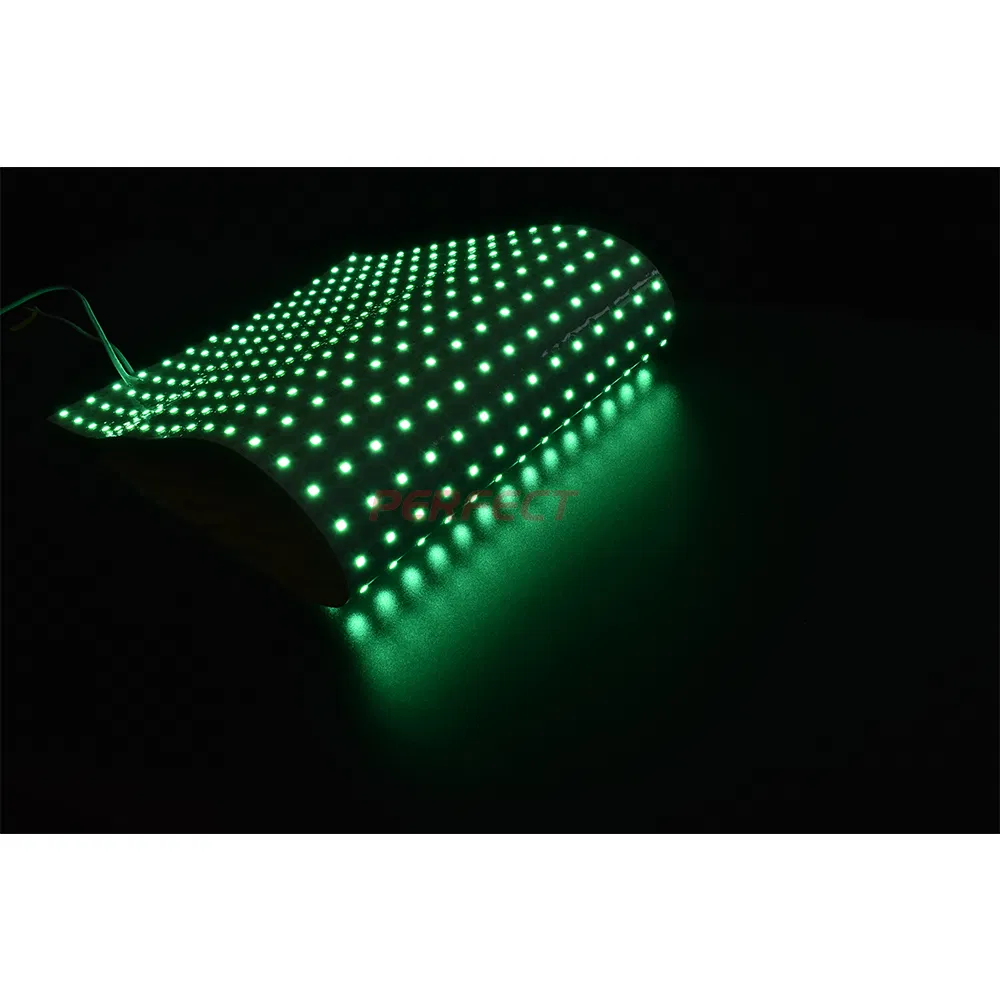 LED Sheet 420 LED/Sheet Green Color High-End PU Gel Coating IP50 Waterproof Flexible LED Light Sheet