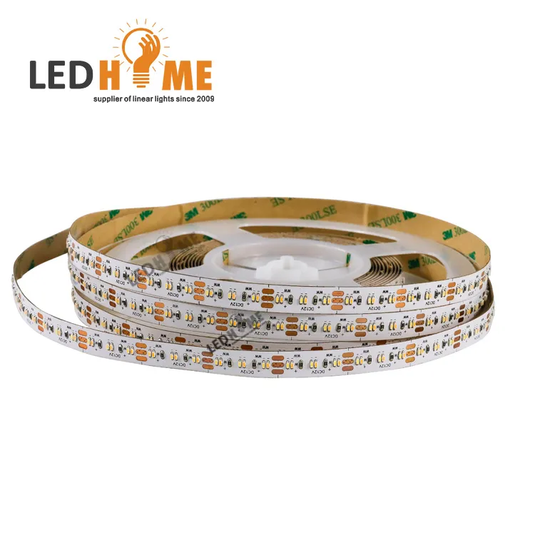 New IP20 Non-Waterproof SMD1808 240LEDs/M DC12V 3000K+6000K CCT Adjusted Flexible LED Strip LED Rope Light