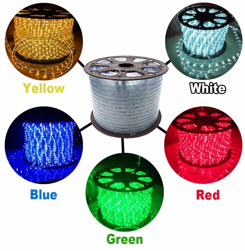 Outdoor New Fancy Two Wire Rope Light IC Lamp with Twinkle Chos Strobe Effect for Christmas Decoration