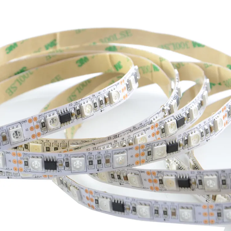 RGB Color Waterproof 12V DC 1903 IC 5050 LED Strip