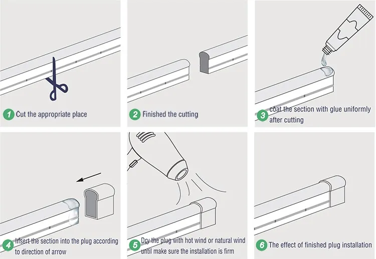 Slim 6*12mm Neo Neon LED Flexible Neon Strip Light