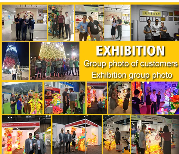 Theme Park Handmade Customized Animal Decorations Silk Lantern