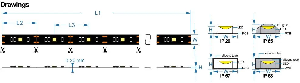 USB LED Strip SMD5050-60LED Lighting